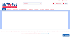 Desktop Screenshot of mcpet-shop.com